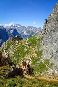 高山冰川和地景观法国高山脉冰川和地景观图片