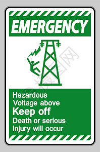 以上紧急危险电压防止或重伤将发生符号图片