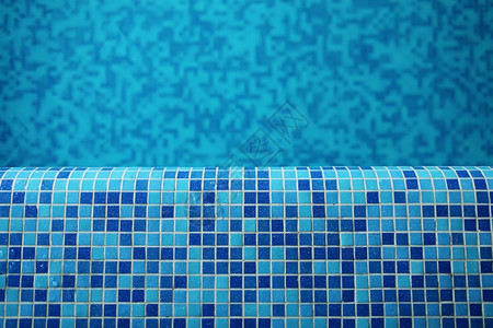 现代游泳池的背景在旅馆温泉中心有蓝色瓷砖图片