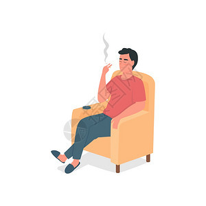 吸烟男子背景图片