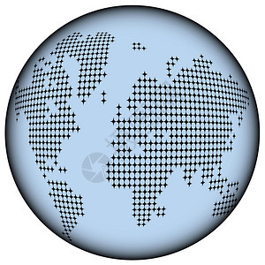 用于网络设计的地球图标白背景上的孤立天体图片