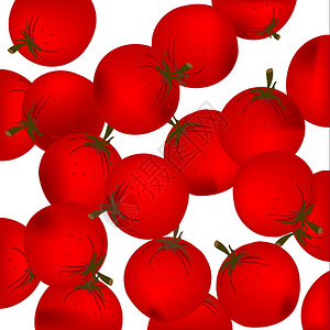 无缝红莓背景背景图片