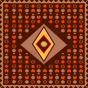 非洲地毯设计图示图片
