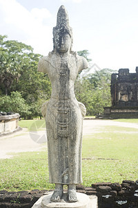 斯里兰卡Polannaruwa的BodhisattvaBodhisattva法规图片