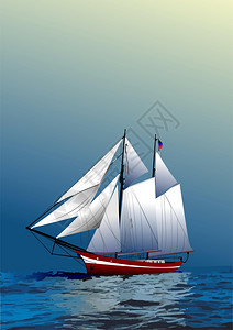 旧帆船小册子封面图片