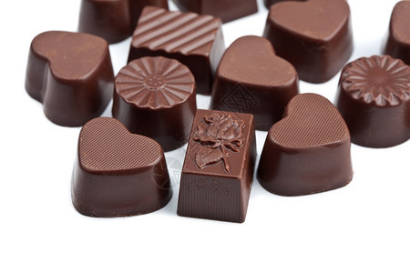 孤立的巧克力糖果图片