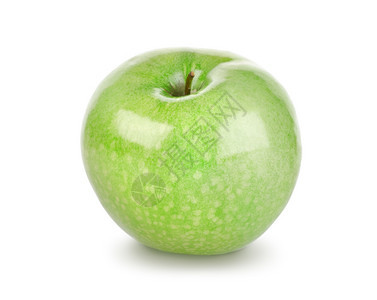 白色背景上孤立的新鲜苹果图片