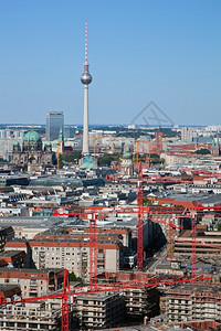 柏林全景大教堂电视塔的顶端图德国柏林多姆图片
