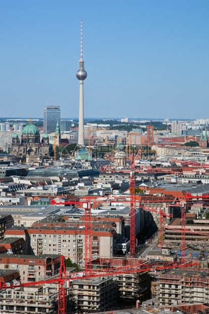 柏林全景大教堂电视塔的顶端图德国柏林多姆图片