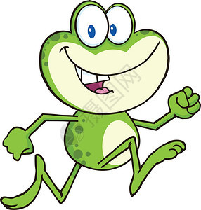 可爱绿青蛙卡通图片