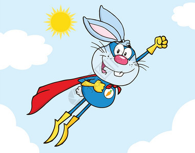 超级英雄兔子图片