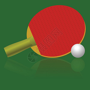 用桌网球拍和的多彩插图来设计您的图片