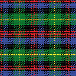 苏格兰塔坦黑观察组织色红绿黄蓝图片