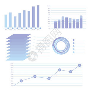 用现代信息图形为您设计的商业项目提供多彩的插图图片