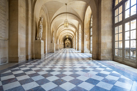 法国巴黎凡尔赛城堡走廊图片