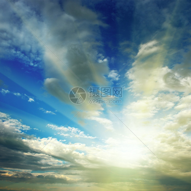 照片 其他 蓝天上的太阳.