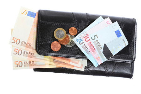 货币纸钞欧元票白种图片