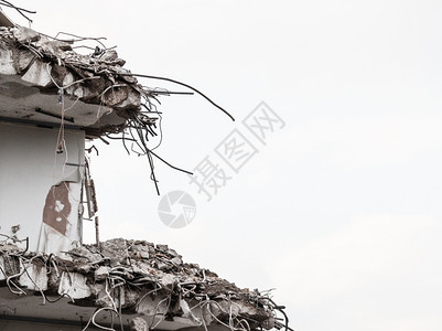 城市景象房屋的拆解建筑废墟被摧毁工业图片