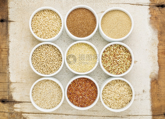 抽象的quinoa棕米小阿马拉塔夫小麦高梁图片