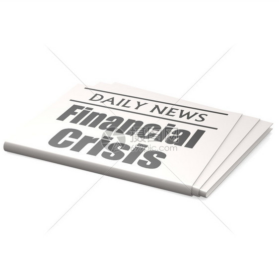 报纸金融危机图片