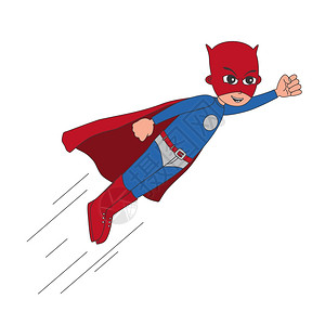 可编辑的超级英雄漫画字符矢量图形艺术设计插图片