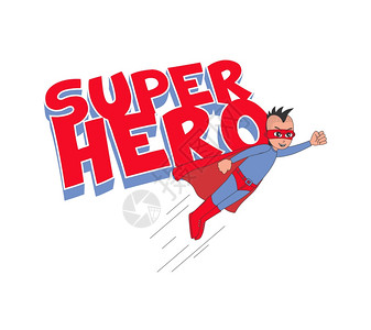 超级英雄主题矢量图形艺术设计插图片