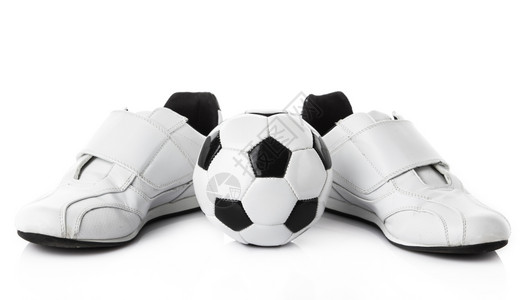 冰爪鞋足球和运动鞋背景