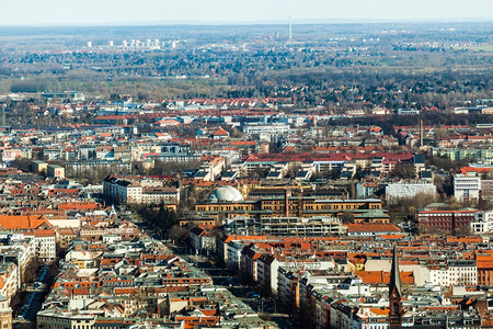 柏林天线城全景柏林德国欧洲背景图片