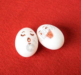 开心情绪的鸡蛋绘画表情图片