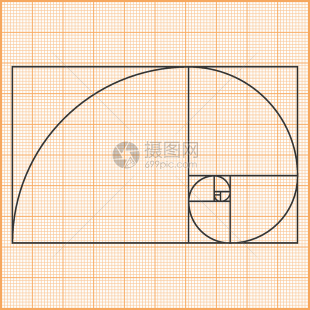 黄金分割螺旋图片