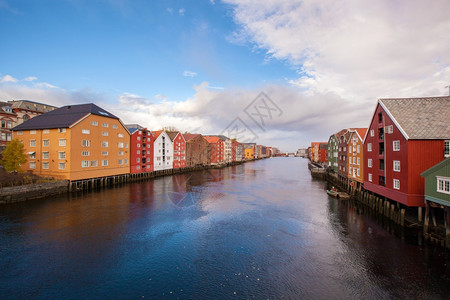 挪威特隆海市风景图片