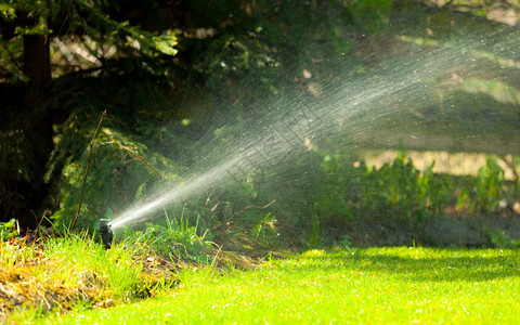 灌溉系统花园用水技术背景图片