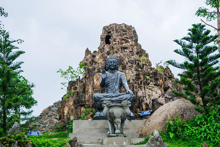 越南达农Guanyin女神像背景图片