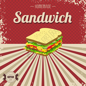 快速食品汉堡页面模板主题矢量艺术插图图片