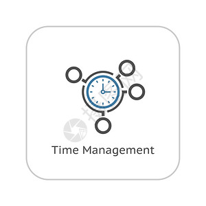 时间管理图标业务概念简单设计独说明业务概念图片