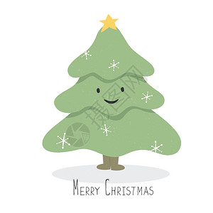 快乐和微笑圣诞树图片