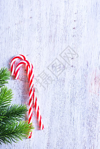 圣诞背景糖果装饰图片