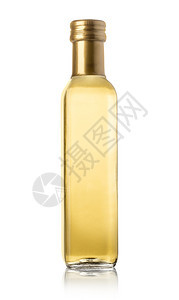 白上孤立的橄榄油瓶有剪切路径图片