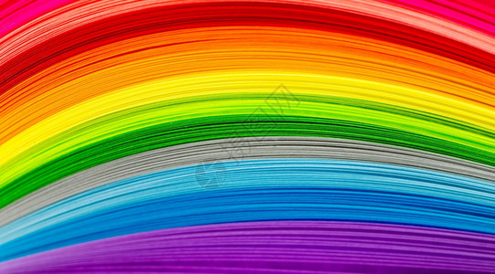 彩虹色纸条纸条虹色背景图片