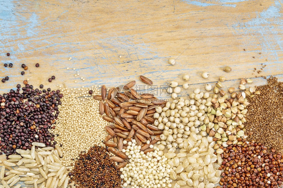 面粉马兰特棕米小高梁塔夫红和黑奎诺亚卡尼瓦图片