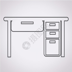 书桌图标表格办公室图标背景