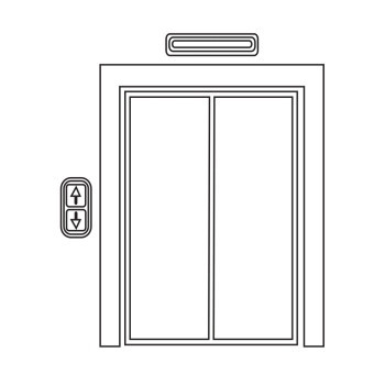 电梯图标说明符号设计图片