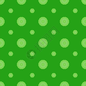 具有创意的无孔缝绿色模式具有创意的无缝孔绿色模式几何装饰背景图片