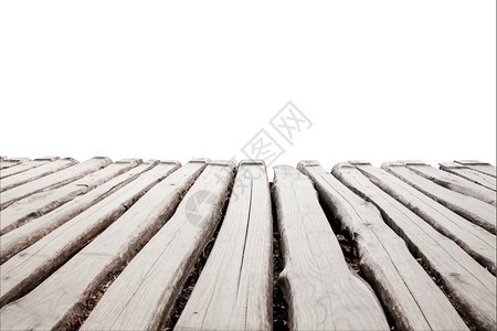 白色背景上孤立的木质纹理路径图片