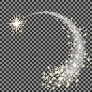 检查背景上的星尘轨闪粒子效应宇宙分离波魔法光质星亮化抽象数字波星尘轨闪亮粒子效应光星图片