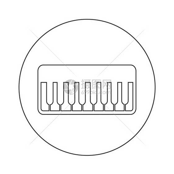 钢琴图标插设计图片