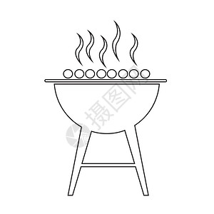 bbq图标插设计图片