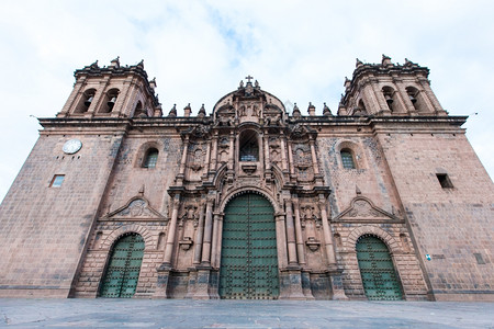 CUSCOPerUNOV92015年月9日秘鲁库斯科大楼圣多明各教堂于1654年完工建造程开始近10年图片