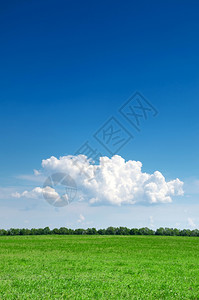 绿色出行字段和蓝天空背景