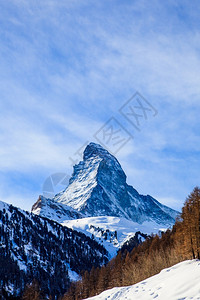 山线条马特霍山景象瑞士泽尔马特霍恩背景